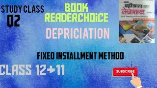 #Depriciationclass12and 11 question no 2 book reader choice#