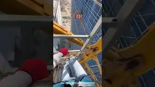 Brothers I m trembling again#Tower crane driver#Record every little detail on the construc