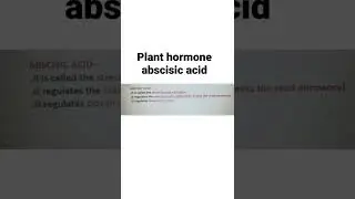 plant hormone abscisic acid
