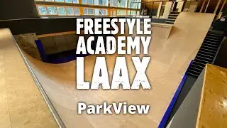 Freestyle Academy Laax, GR / Schweiz (Trampolinhalle, Vert, Bagjump, Parkour | #ParkView Tour 325)