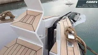 Fjord Boat's Hydraulic Anchor Arm & Hatch - Concealed Anchor