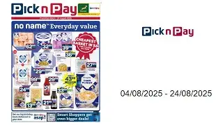 Pick n Pay specials - No Name Specials - 04/08/2025 - 24/08/2025