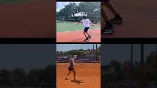 Why andre must use more spin in his fh due to too much power and not enough spin for controlling it