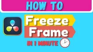 Davinci Resolve 18 - How to Freeze Frame ( Tutorial ) | Mr QueenSon