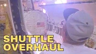 Space Shuttle Atlantis Undergoes Major Maintenance | Inside ODMP Palmdale (1997)