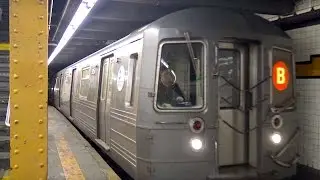 ⁴ᴷ R68A B Train Wrong-Railing in to 145th Street Lower Level