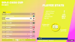 How I placed 172nd in West Solo Cash Cup (100 ping)