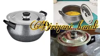 Solimo brand nonstick biriyani handi with lid , 4,25 lite  cepacity 💪🤗 reviw