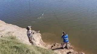 MIRA LO QUE FUE ESTA PESCA DE LISAS EN EL RIO SALADO #lisa #amigos #viral