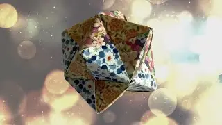 Sonobe 12 units (Spiked Octahedron) Modular Origami (Silent)