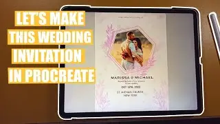 Make Wedding Invitation with Procreate