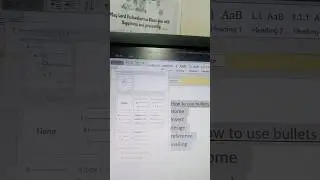 How to use bullets and numbering #laptop #computer #computerhardware #computercenter