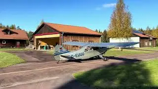Aeronca Champ taxy at Siljan Airpark