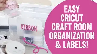 Best Way to Organize Vinyl, HTV, and Cricut Craft Supplies