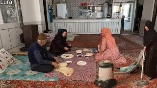 Rustic Routines: A Day of House Cleaning and Local Lunch in Nomadic Village Life