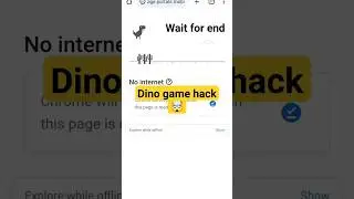 HACK DINO GAME | HOW TO HACK DINO GAME |  HACK GAME HACKER  #hackgame #dinogame #viralshorts