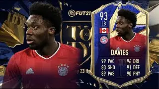 FIFA 21: ALPHONSO DAVIES 93 TOTY PLAYER REVIEW I FIFA 21 ULTIMATE TEAM