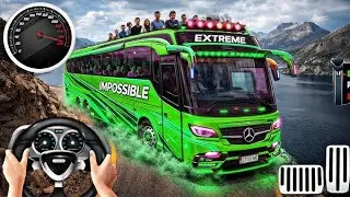 BUS SIMULATOR INDONESIA|| Bus🚌 Driving👮&zwj;♂️ City euro Coach bus Simulator 🔥-Android Gameplay Bus 2024