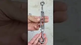Stainless Steel Hook and Eye Wire Rope Turnbuckle Cable Tension Suitable for Indoor and Outdoor