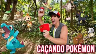 CA&Ccedil;ANDO POK&Eacute;MON NA VIDA REAL! VIREI UM MESTRE POK&Eacute;MON DE VERDADE! PETER TOYS