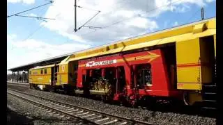 Wiebe Gleisbauzug in Aktion Bad Oldesloe 06-09.04.2012