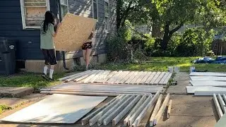 Building a backyard half pipe￼