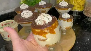 لسهرات رمضان  تحلية الكراميل بثلاث طبقات بكريمة خفيفة و ساهلة وغير مكلفة 😍