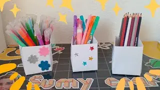 Papercraft Pencil Holder: Crafting a Creative Paper Cup | Sumy Crafts
