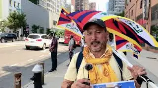 Protest at nyc Chinese consulate