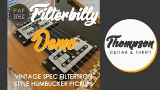Filterbilly&trade; PAF Vintage Spec Filtertron Style Humbucker Pickup Demo