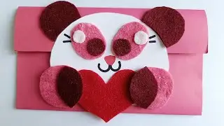 Cute Panda Card DIY 🐼 | Creative Paper & Felt Art