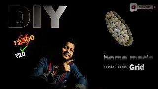 Home mede softbox light Grid