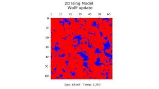 2D Ising model (Wolff update)