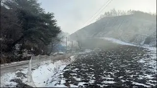 산골여인집 눈이많이 내렸어요