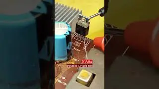 how check regulator ic 7812 and unsolder it