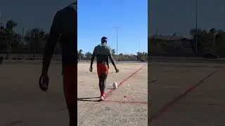 Kicker Michael Hall field goal drills, Line Drill. (Field Goal Form Video) #fieldgoals #kicker