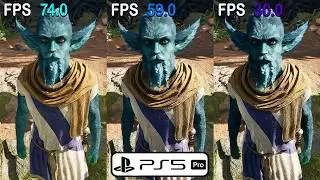 AVOWED - PS5 PRO Graphics & Frame Rate Comparison 120hz VRR