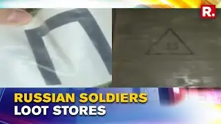 Russian Soldiers Loot Stores in Ukraine, Steal Television Sets; Video Accessed