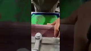 slime green screen printing ink!! #shorts #screenprinting #printing