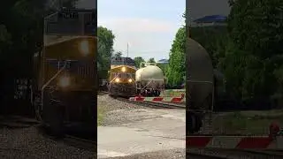 Former LNG Test Engine UP 8878 on CSX M686 in Terre Haute, IN on 6/7/2023