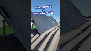 BLUETTI EB3A cargando con panel solar MP200 ✅‼️