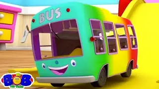 Wheels On The Bus Nursery Rhyme & Cartoon Video for Babies by Bob The Train