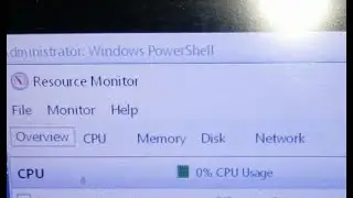 how to open resource monitor from powershell in windows 10
