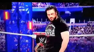 Roman Reigns interference in Brock Lesnar vs Bobby lashly & Bobby lashly Wins WWE CHAMPIONSHIP