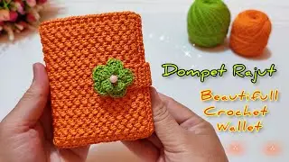 Cara Membuat Dompet Rajut Lipat || Beautifull Crochet Wallet