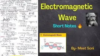 NCERT Class 12 Physics | Electromagnetic wave | Short Notes 🔥 🔥 Link is in the description box..