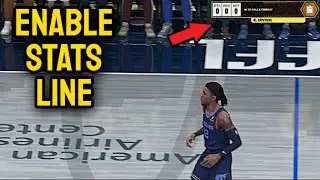 NBA 2K26 - How to enable player stat-line (show players stats)