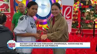 ROTARY CLUB OF SAN FERNANDO (PAMPANGA), NAMAHAGI NG PAMASKONG REGALO SA 100 PAMILYA