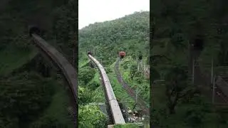 kasara - igatpuri ghat in mansoon #trending #kasaraghat #train