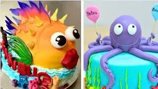 Under sea cake decorating ideas/Under sea cake designs